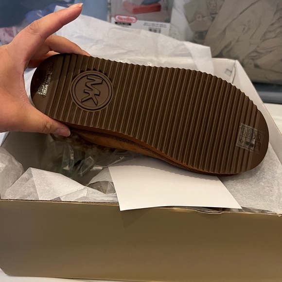 Michael Kors Julia Logo Sherpa and Suede Boots - Picture 5 of 6